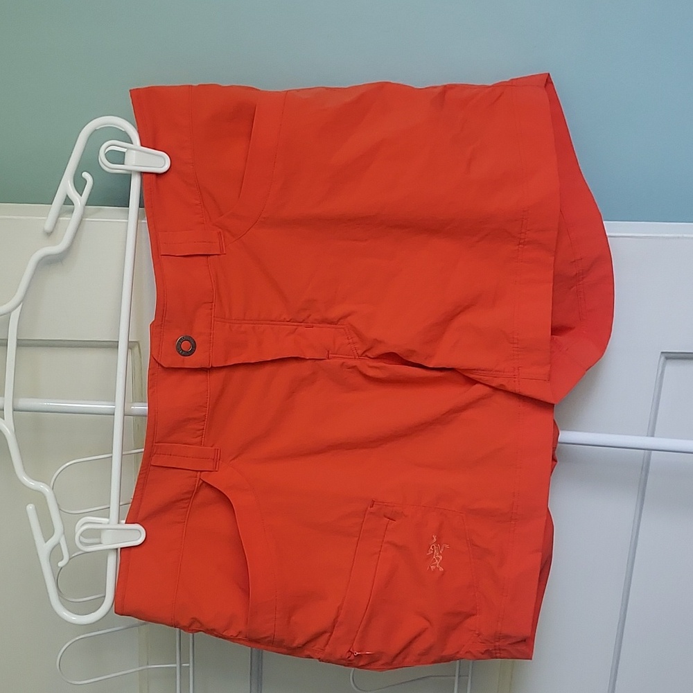 Arc'teryx Creston Short 5" Women's Size 12 Orange Outdoor Active Hiking Camping